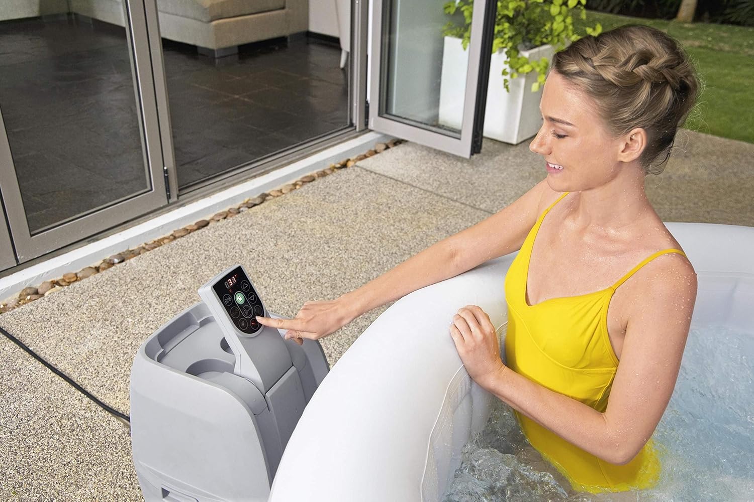 2026 Spa gonflable rond BESTWAY Lay-Z-Spa® Miami Airjet™ 2 - 4 personnes