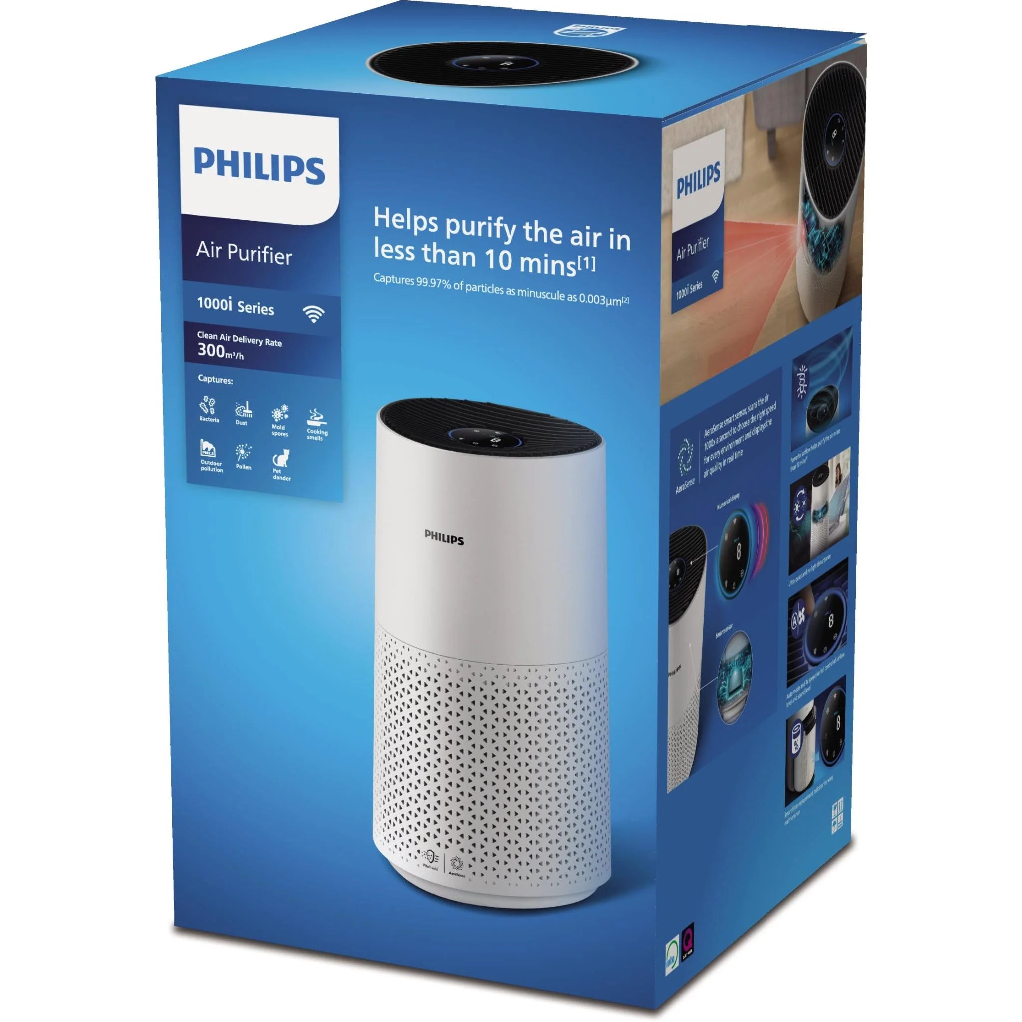 2026 2025 Purificateur d'air Philips Série 1000i (Blanc)