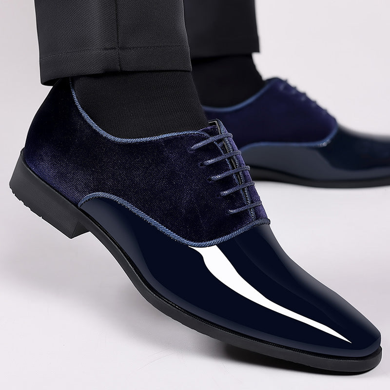 Men's Oxford Patent Leather Formal Business Shoes Lightweight Smart Style - LAKD London
