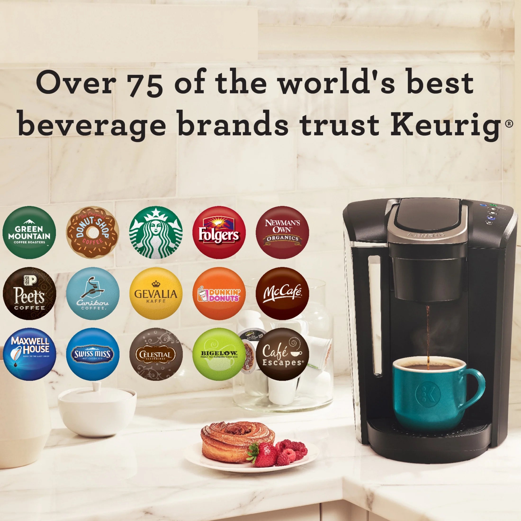 2026 2025 Keurig K-Select Machine à Café à Dosettes K-Cup à Service Unique – Édition Vintage Rouge, Grand Réservoir et Fonction Strong Brew pour un Café Plus Intense