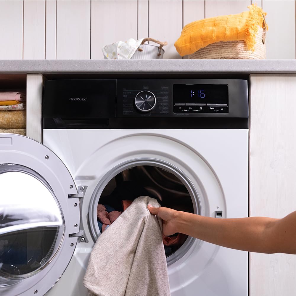 2026 Cecotec Bolero Dresscode 10500 Inverter Steel A. Lave-linge 10 kg Steel, 1400 tr/min, Moteur Inverter Plus, Vapeur, Classe A.