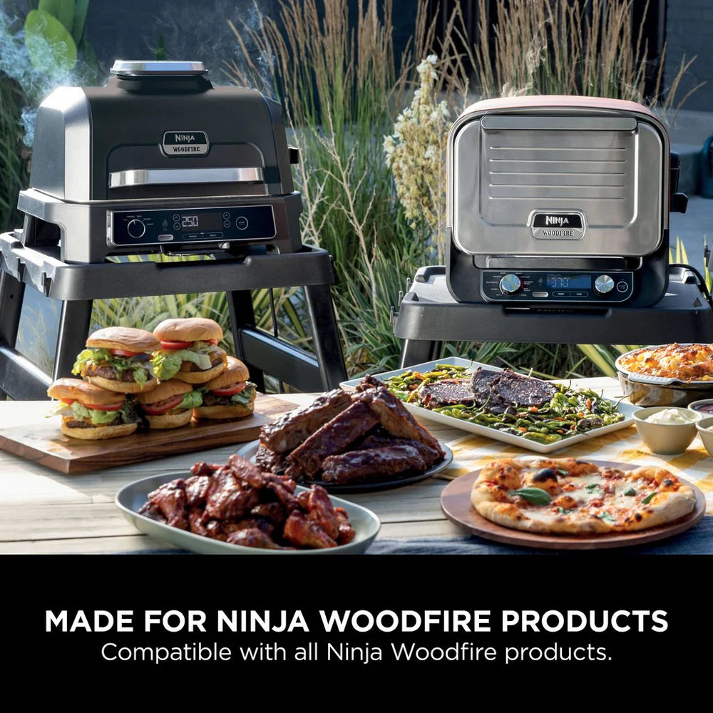 2026 2025 Ninja Woodfire Pro Connect XL Barbecue et Fumoir Électrique avec Support et Housse