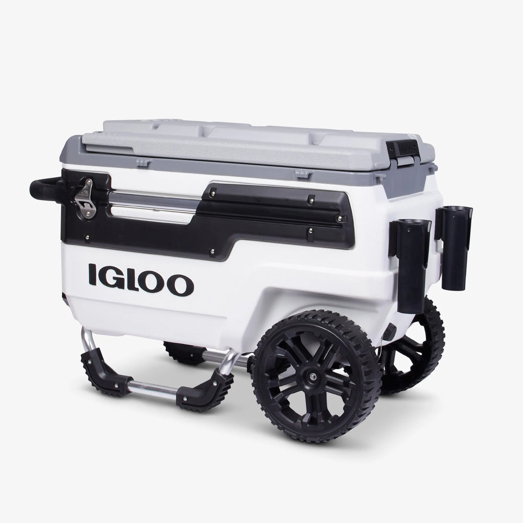 2026 2025 Glacière Trailmate® Journey 70 Qt – Grand Modèle Tout-Terrain avec Roues Lisses, Poignée Télescopique et Isolation THERMECOOL™