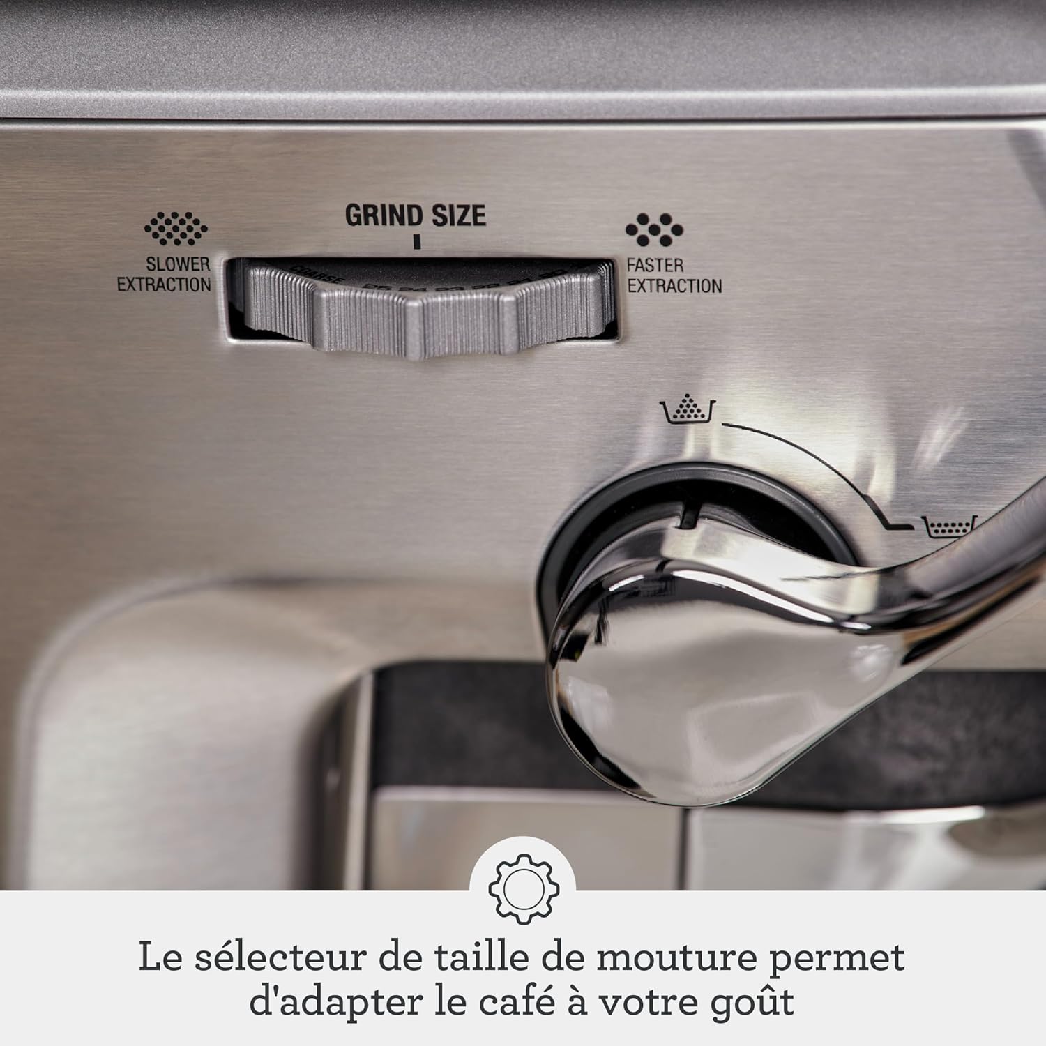 2026 2025 Machine à Café Expresso avec Broyeur Intégré & Mousseur à Lait – Sage Barista Express Impress – Acier Inoxydable Brossé, Expérience Barista à Domicile