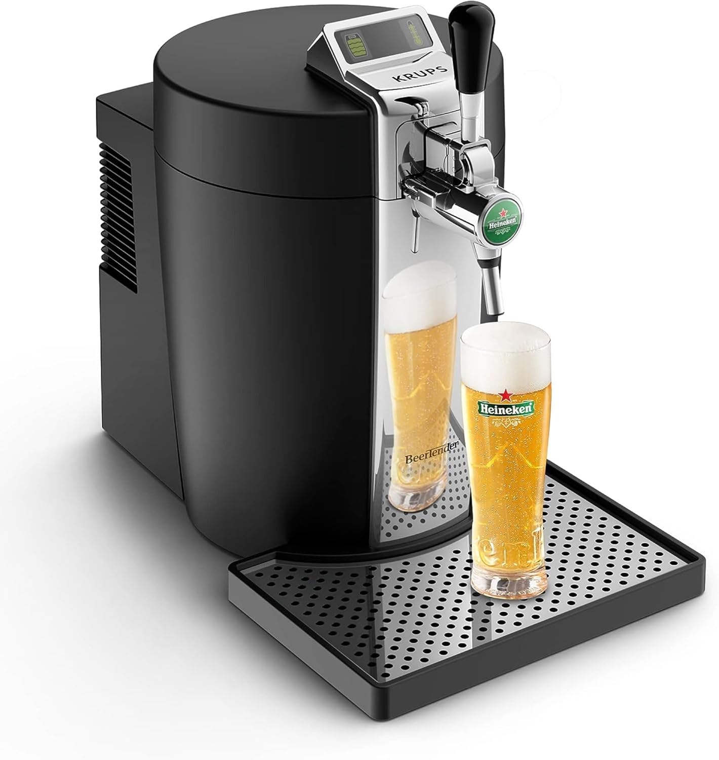 2026 BEERTENDER Machine à bière pression, Compatible avec les fûts de 5 L, Tireuse à bière, Pompe à bière, Indicateur température, Indicateur volume restant VB700800