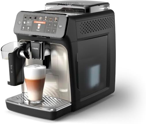 2026 Philips Série 5400 Machine Expresso - Café à Grain - LatteGo Mousseur à Lait, 12 Spécialités de Café, Affichage Intuitif, 4 Profils Utilisateur, Noir (EP5441/50)
