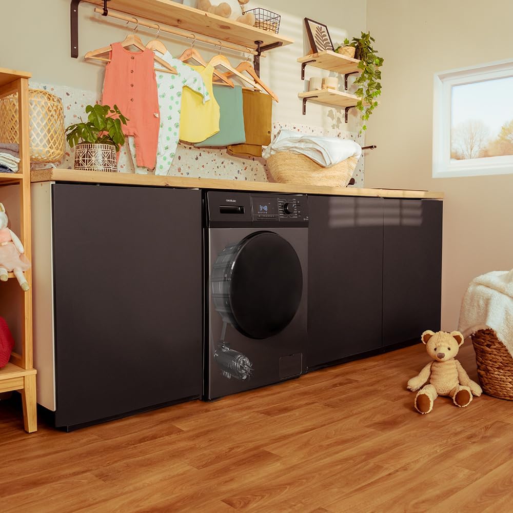 2026 Cecotec Lave-Linge 9Kg Chargement Frontal Bolero Dresscode 9410 Inverter A. 1900W, 1400 tr/min Réglable, 16 Programmes, Faible Consommation d'Énergie, Vapeur, Stérilisation du Linge