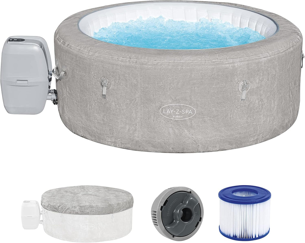 2026 Spa gonflable rond BESTWAY Lay-Z-Spa® Miami Airjet™ 2 - 4 personnes