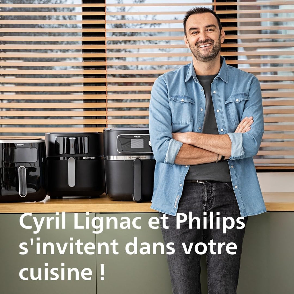 2026 2025 Friteuse à air Philips série 3000 7,2 L, fenêtre de cuisson, friteuse 16 en 1
