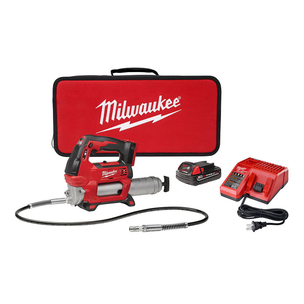 2026 Kit de pistolet à graisse Milwaukee 2646-21CT M18 à 2 vitesses (1 batterie)