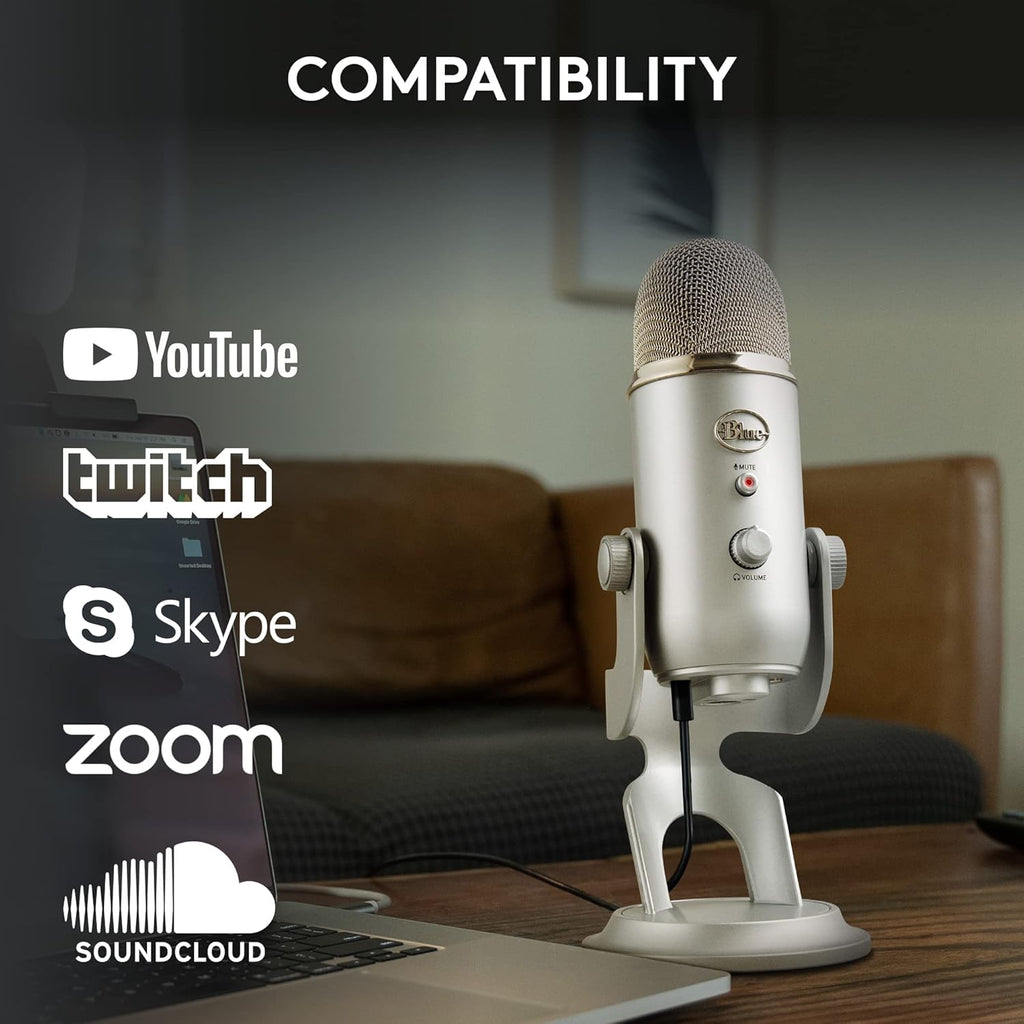 2026 2025 Logitech for Creators Microphone USB Blue Yeti (Noir)