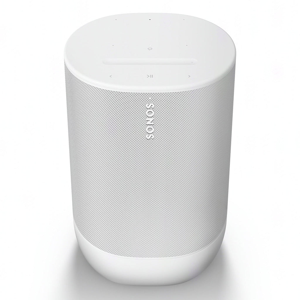 2026 2025 Sonos Move 2 – Enceinte Portable Intelligente Blanche avec Batterie 24 Heures, Bluetooth et Wi-Fi, Résistante à l’Eau, Son Stéréo Puissant et Commande Vocale