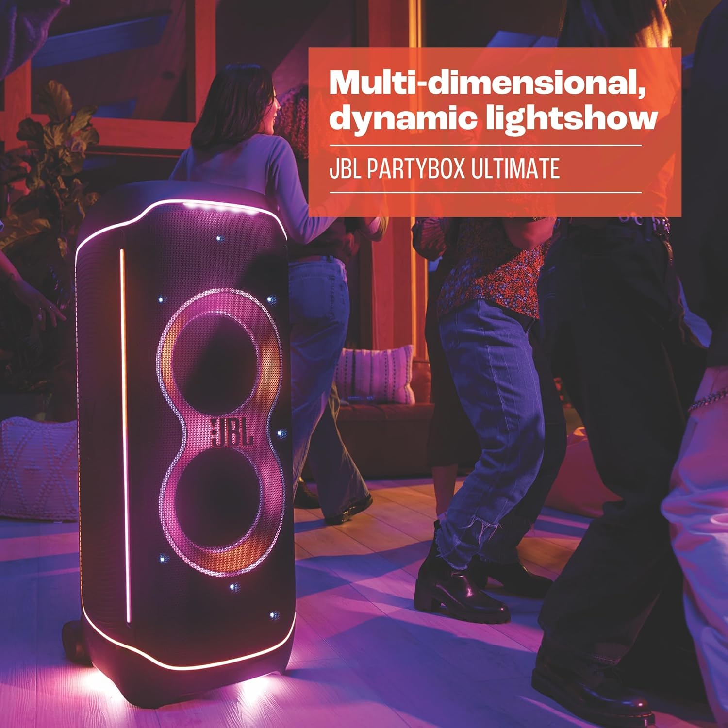 2026 PartyBox Club 120,Enceinte portable de soirée,poignée pliable ergonomique,jeu de lumières,12 heures d'autonomie,résistante aux éclaboussures IPX4,noir,Prise européenne (Type C) -