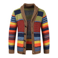 Gilet rayé en coton facile à porter confort moderne pour homme