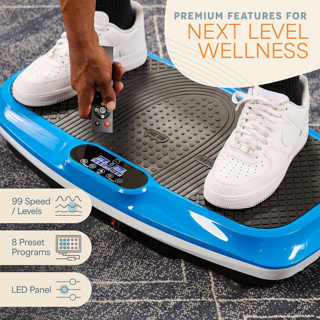 2026 2025 Lifepro Plateforme Vibrante d’Exercice avec Points d’Acupuncture Magnétiques - Plateforme Vibrante pour Tout le Corps pour Débutants et Récupération - Massage Drainage Lymphatique pour Tonification Musculaire et Fitness Général