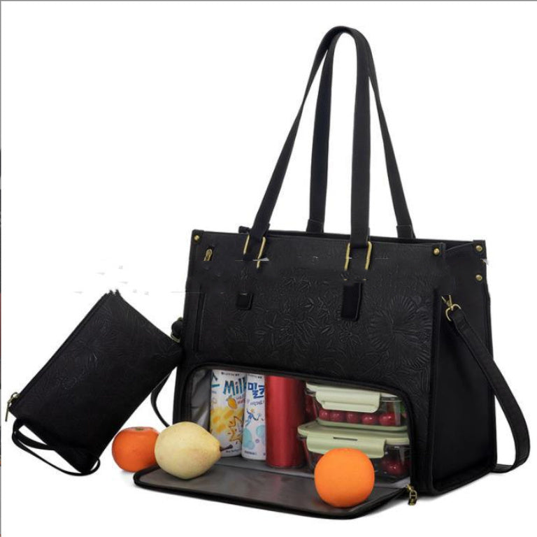 Women's Thermal Insulated Lunch Bag Stylish Spacious Everyday Carry Use - LAKD London