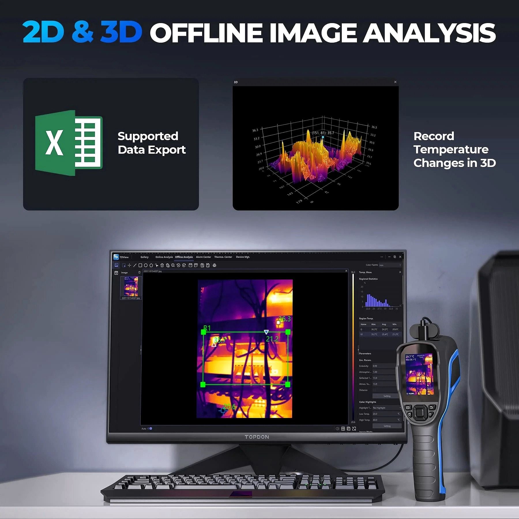 2026 Caméra thermique TOPDON – Résolution IR haute définition 256 × 192