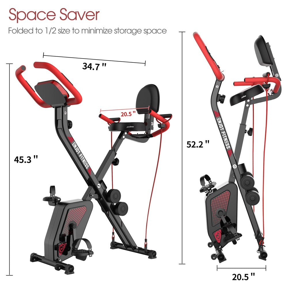 2026 Pooboo 3 In 1 Faltbare Heimtrainer Indoor Cycling Bike Workout 300Lb