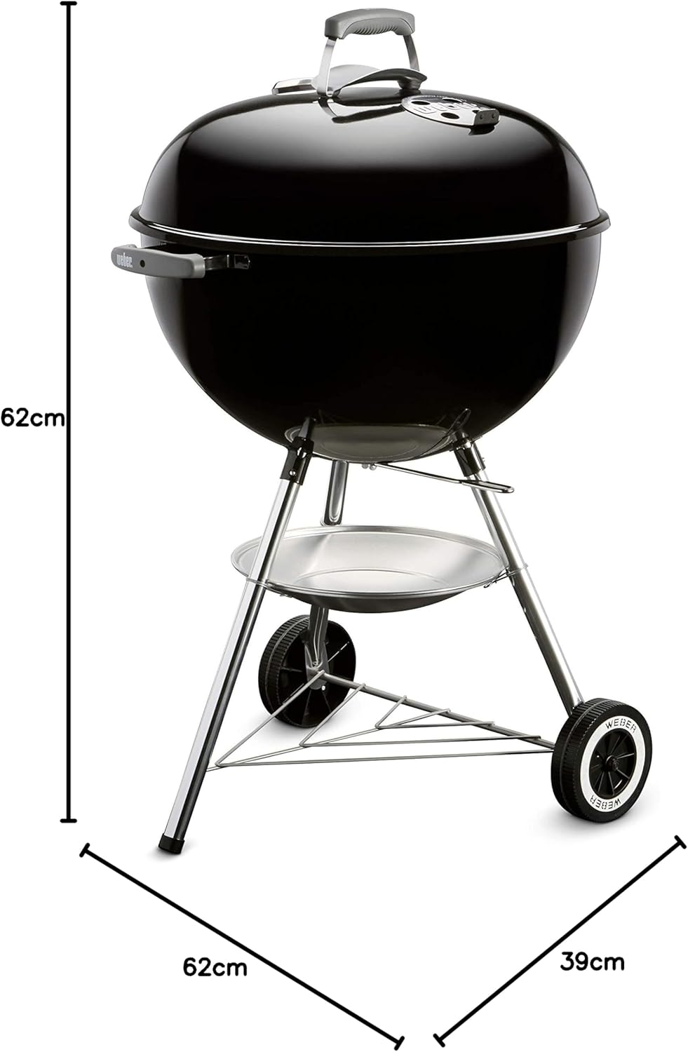 2026 2025 Weber Classic Kettle 57 cm – Barbecue à Charbon, Grille Acier Triple Couche, Édition Limitée