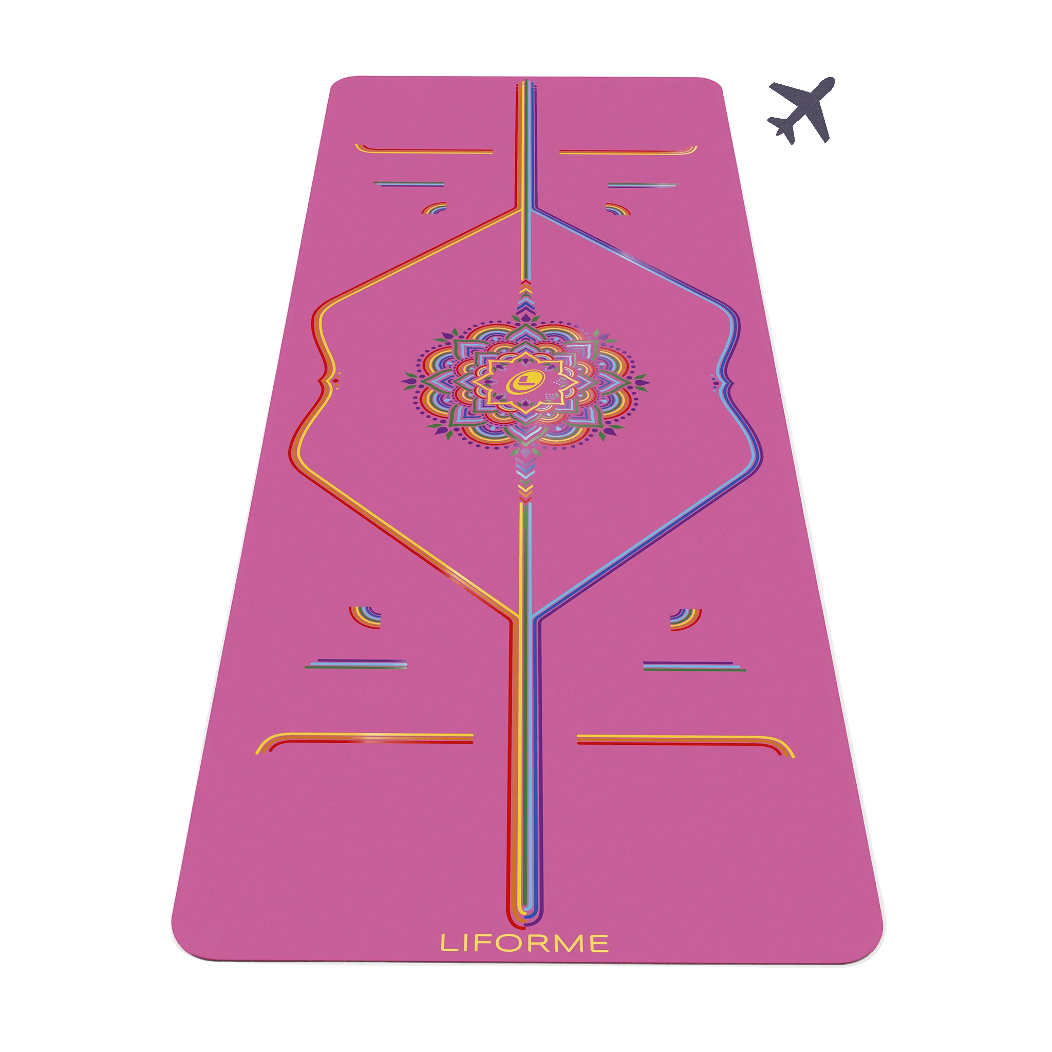 2026 2025 Tapis de Yoga de Voyage Liforme Rainbow – Alignement Coloré et Éco-Responsable