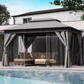 2026 Pavillon de jardin extérieur LAUSAINT HOME 10 × 13 ft avec boulons d’ancrag