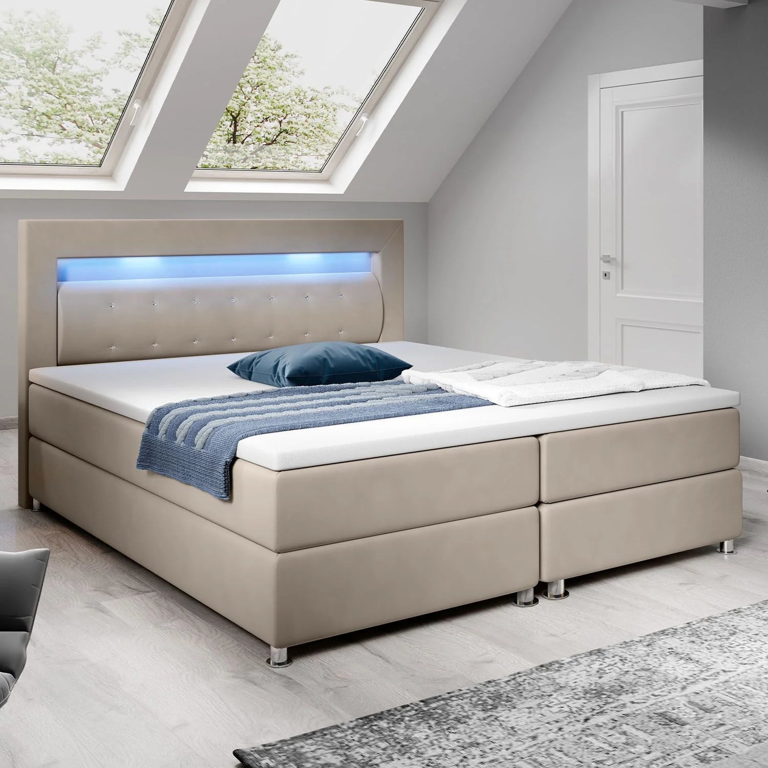 2026 Boxspringbett Vancouver - Stoff