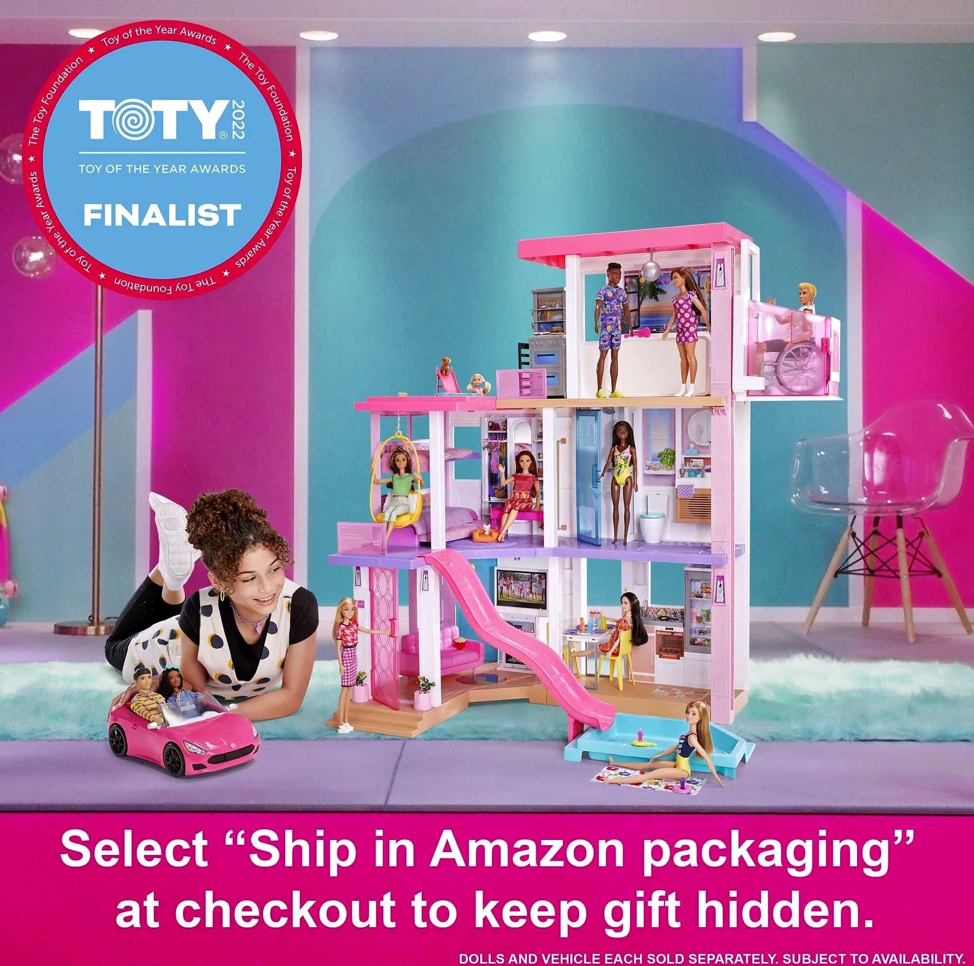 2026 Coffret Barbie DreamHouse avec 10 espaces de jeu, plus de 75 meubles et accessoires, lumières et sons