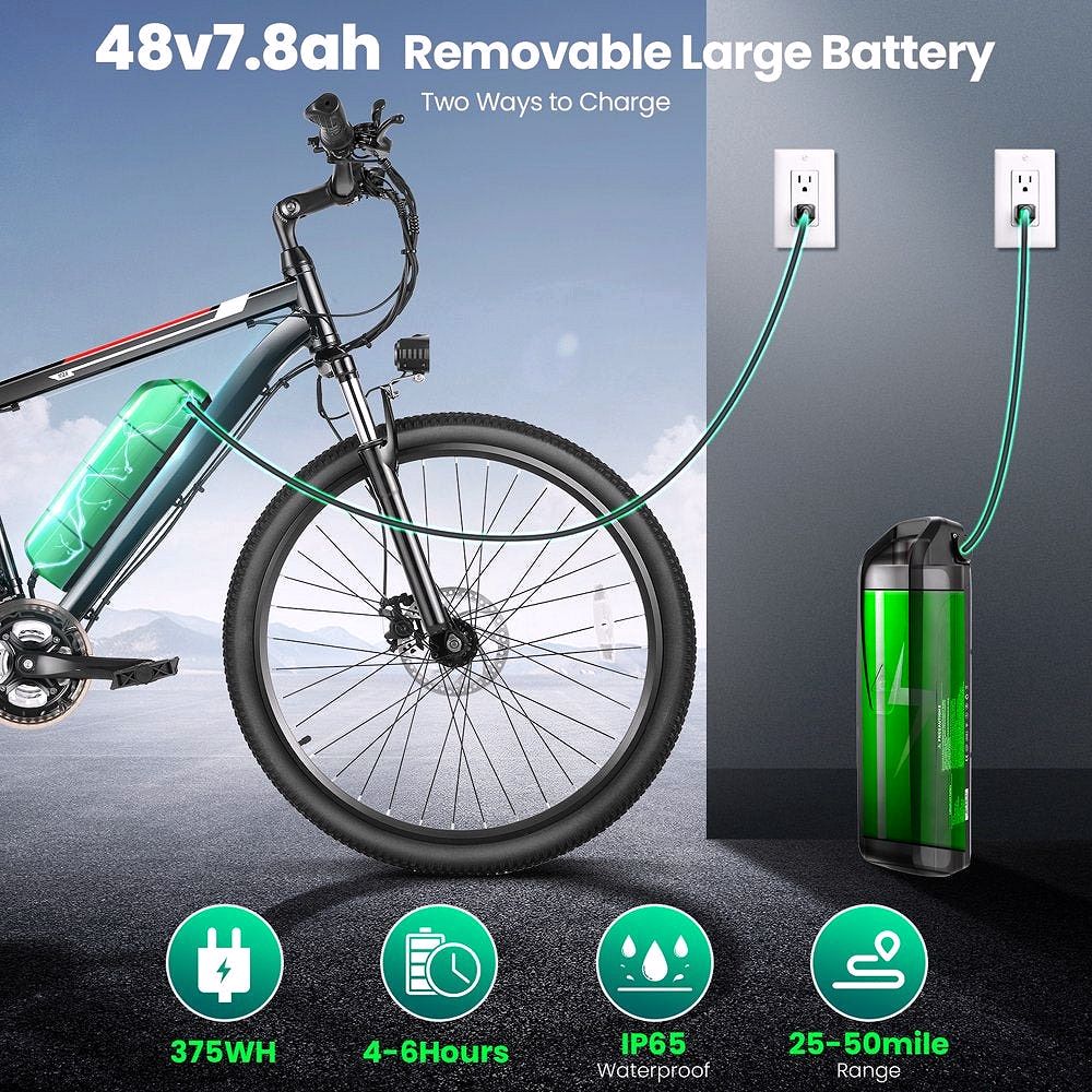 2026 Vélo Électrique 500W 26" pour Adultes avec Contrôle de Vitesse – Gocio