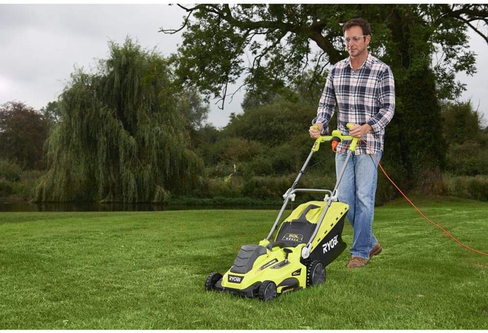 2026 2025 RYOBI RLM18E40H – Tondeuse Électrique 1800W, Largeur de Coupe 40 cm, Système Mulching, Édition Limitée