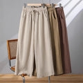 Pantalon léger à cordon droit décontracté confort pour femme