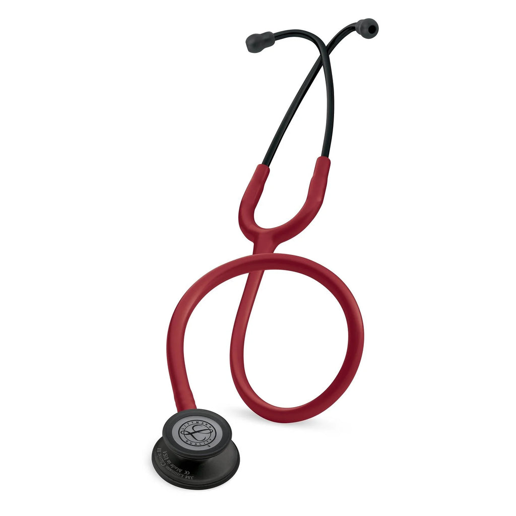 2026 2025 Stéthoscope Littmann Classic III Monitoring : Noir et Bourgogne 5868