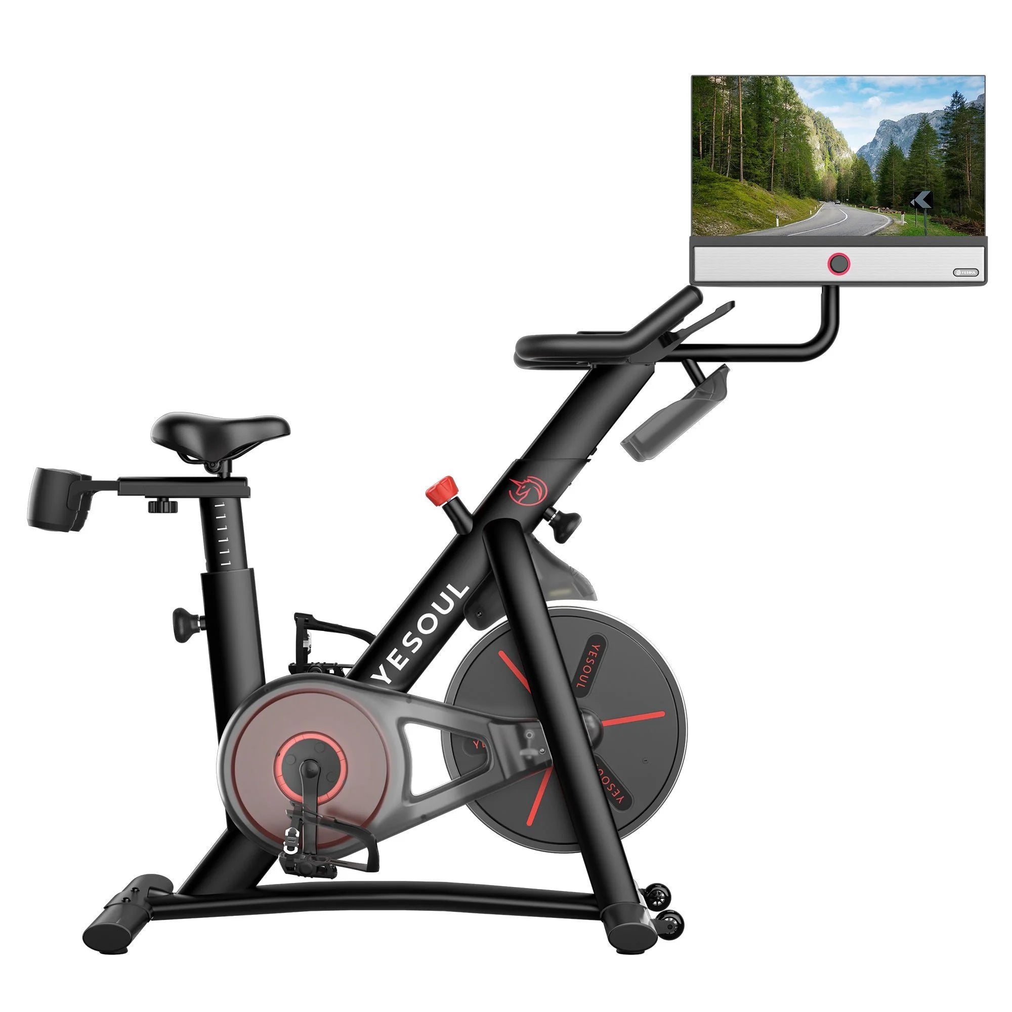 2026 2025 Vélo d’Intérieur Yesoul G1M Max avec Résistance Magnétique, Écran LCD et Siège Réglable - Vélo d’Exercice Silencieux à 16 Niveaux pour Salle de Sport à Domicile, Entraînement Cardio avec Connectivité APP