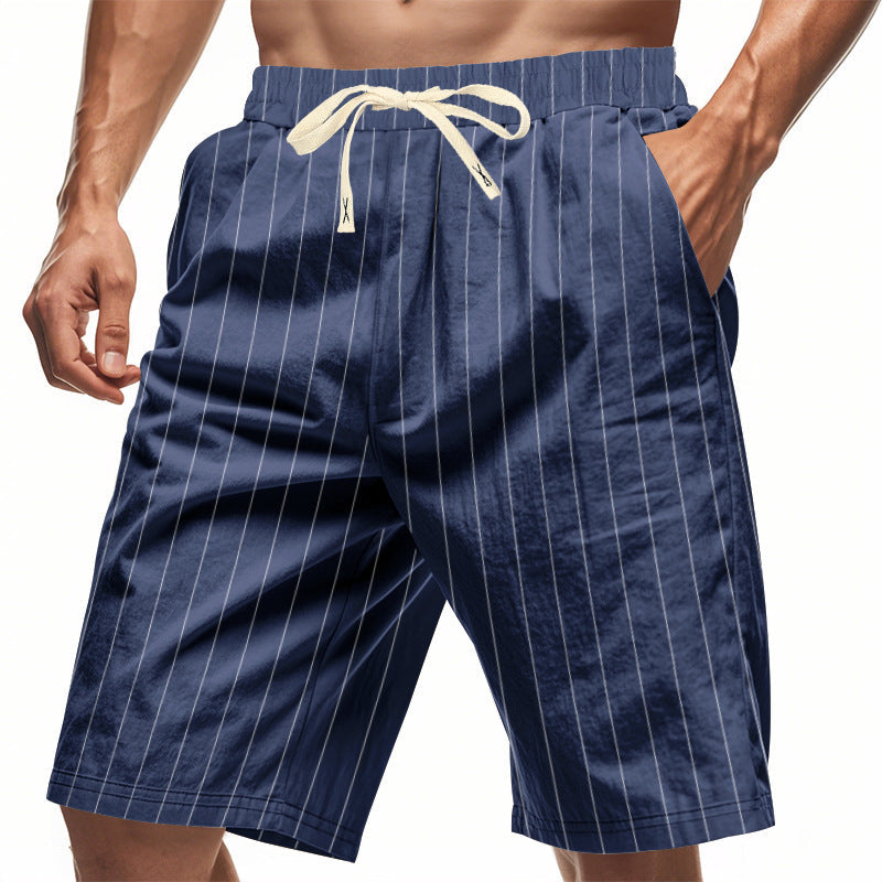 Short coupe décontractée en lin plage respirant minimaliste été pour homme