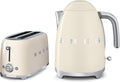 2026 Smeg TSF02CRUK KLF01CRUK Ensemble grille-pain et bouilloire style rétro années 50 Crème
