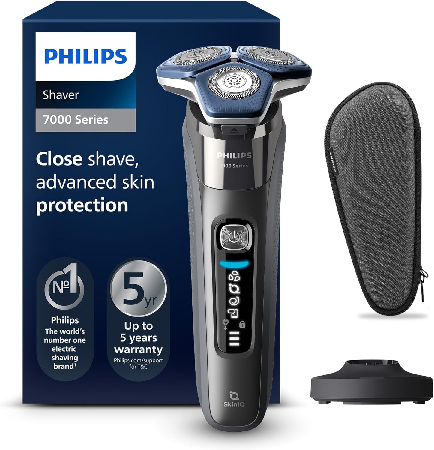 2026 2025 Philips Shaver Series 7000, rasoir électrique eau et poussière (Modèle S7887/35)