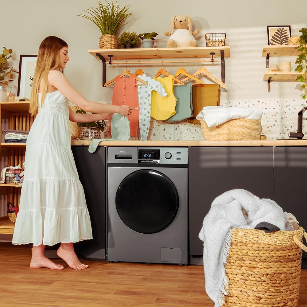 2026 Cecotec Lave-Linge 9Kg Chargement Frontal Bolero Dresscode 9410 Inverter A. 1900W, 1400 tr/min Réglable, 16 Programmes, Faible Consommation d'Énergie, Vapeur, Stérilisation du Linge