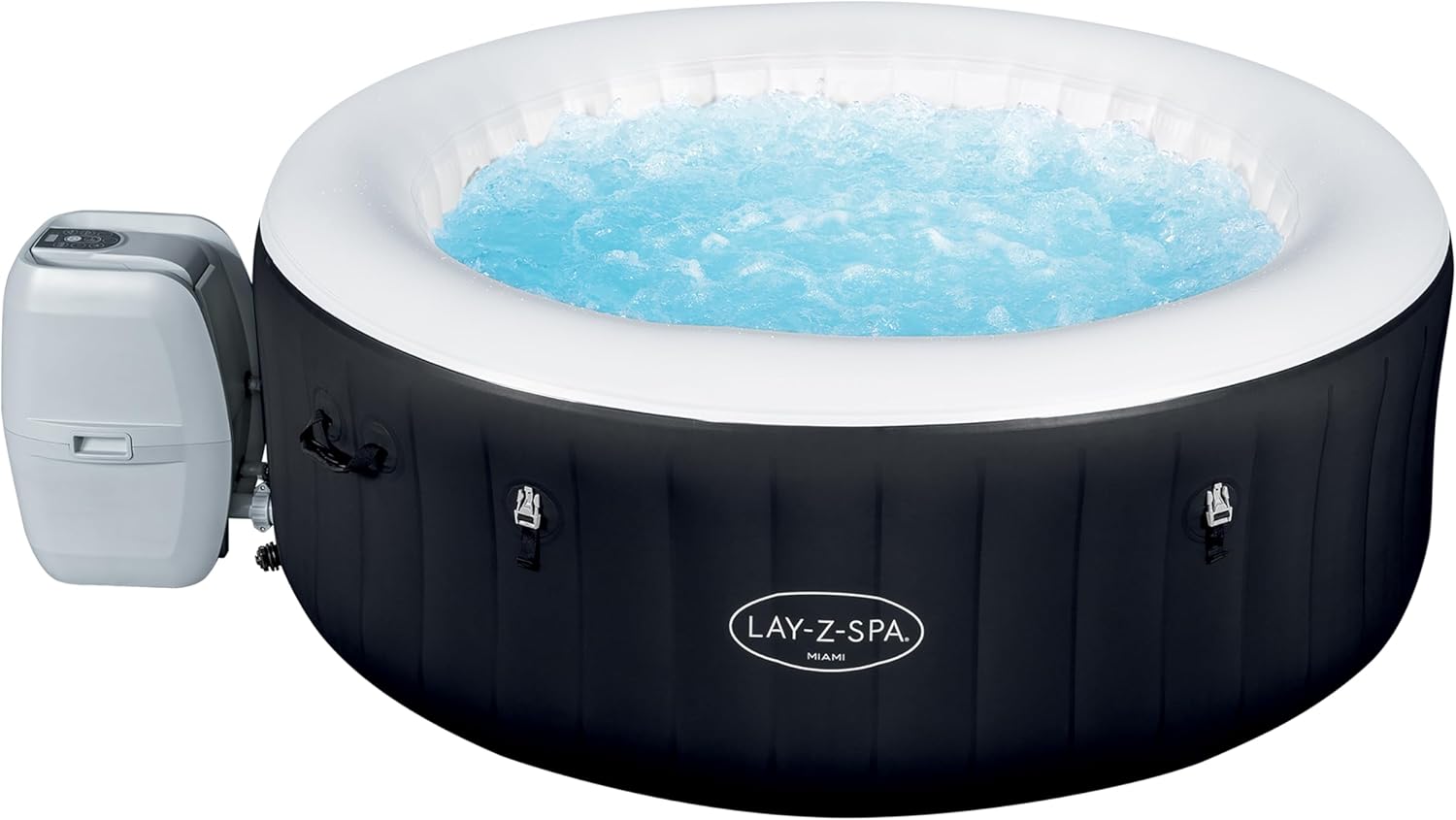 2026 Spa gonflable rond BESTWAY Lay-Z-Spa® Miami Airjet™ 2 - 4 personnes