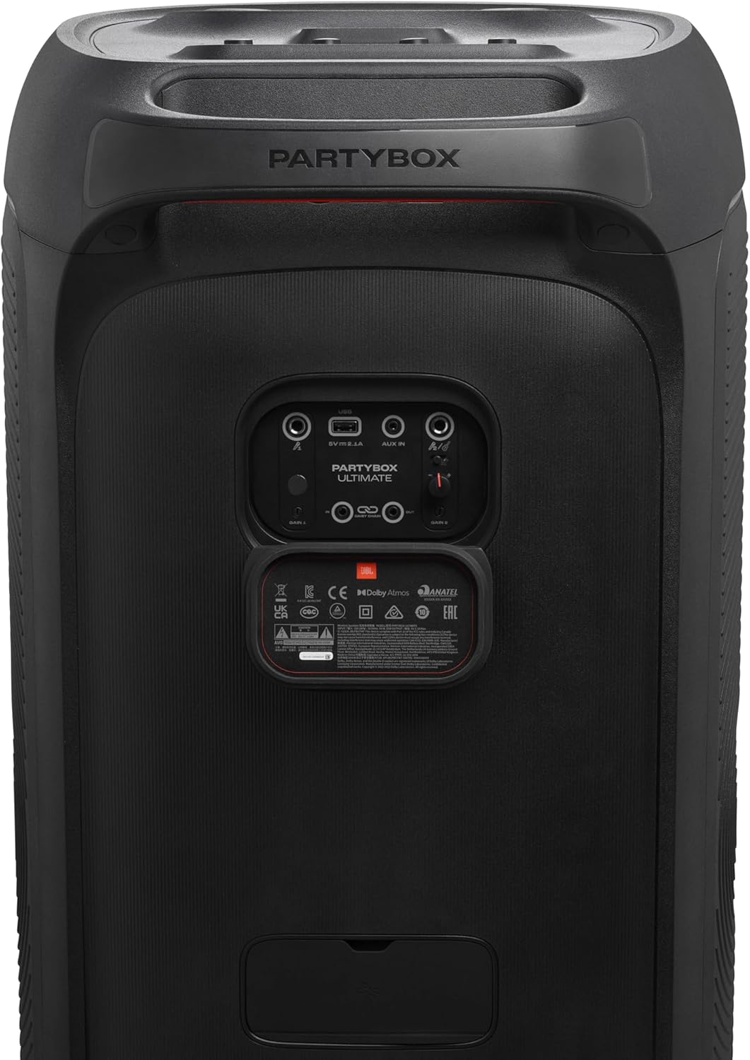 2026 PartyBox Club 120,Enceinte portable de soirée,poignée pliable ergonomique,jeu de lumières,12 heures d'autonomie,résistante aux éclaboussures IPX4,noir,Prise européenne (Type C) -