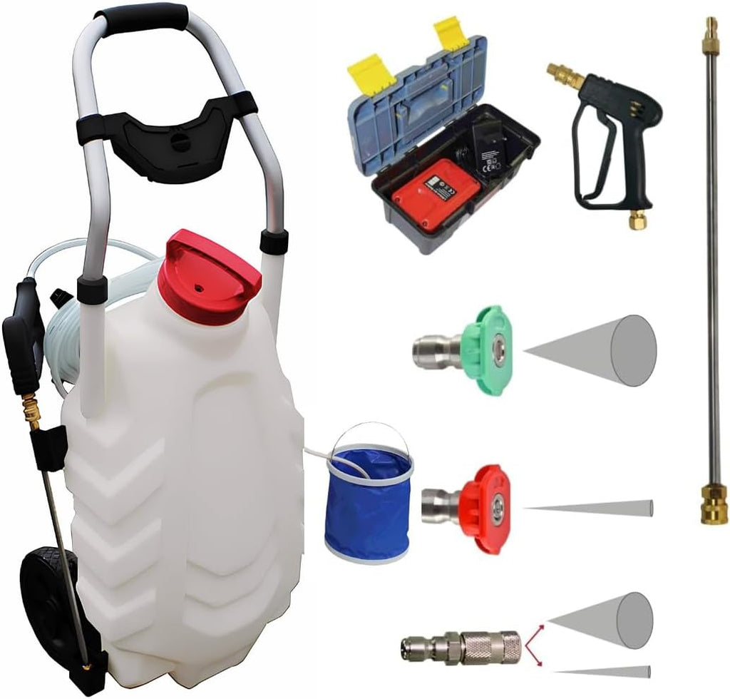 2026 PHOENIX - Pulvérisateur Électrique Pro Sprayer III 30L Option Rinçage – Pulvérisateur Électrique Toiture Longue Portée à Batterie Rechargeable, Débit 240 L/H, Tuyau 8m - 2 Batteries