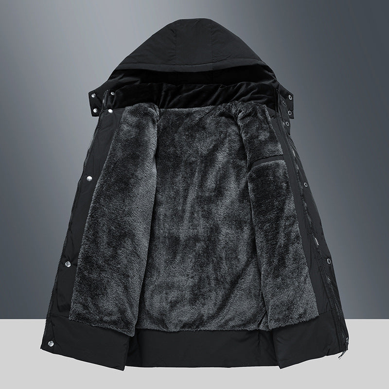 Veste doublé polaire en coton hiver chaud confort pour homme