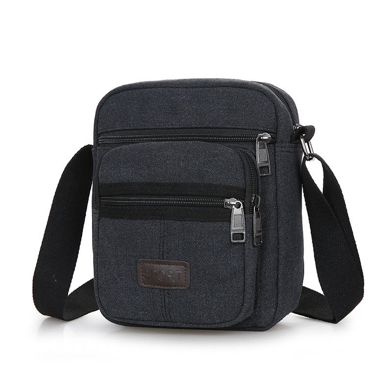Men's Retro Canvas Messenger Shoulder Bag Casual Everyday Crossbody - LAKD London