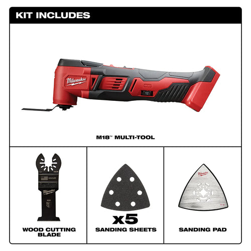 2026 2025 Outil Multifonction Sans Fil Milwaukee M18 18V (2626-20) avec Adaptateur – Sans Batterie