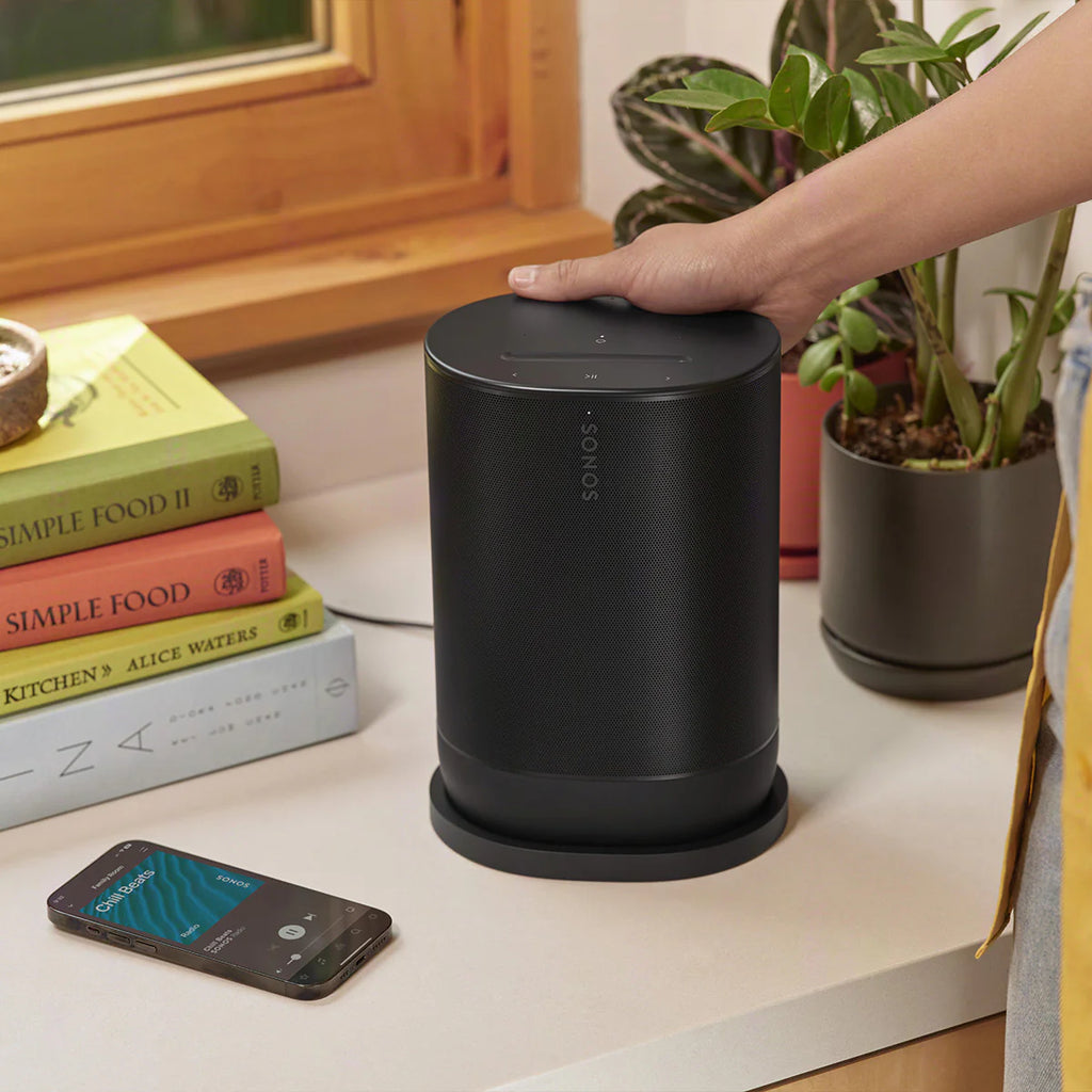 2026 2025 Sonos Move 2 – Enceinte Portable Intelligente avec Batterie 24 Heures, Bluetooth et Wi-Fi, Résistante à l’Eau (Noir)