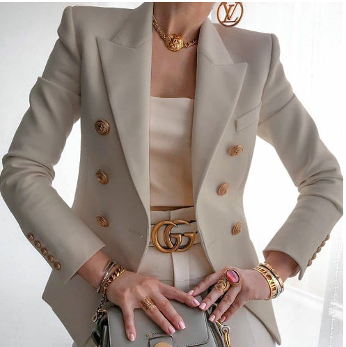 Blazer croisé facile à porter chic assurance pour femme