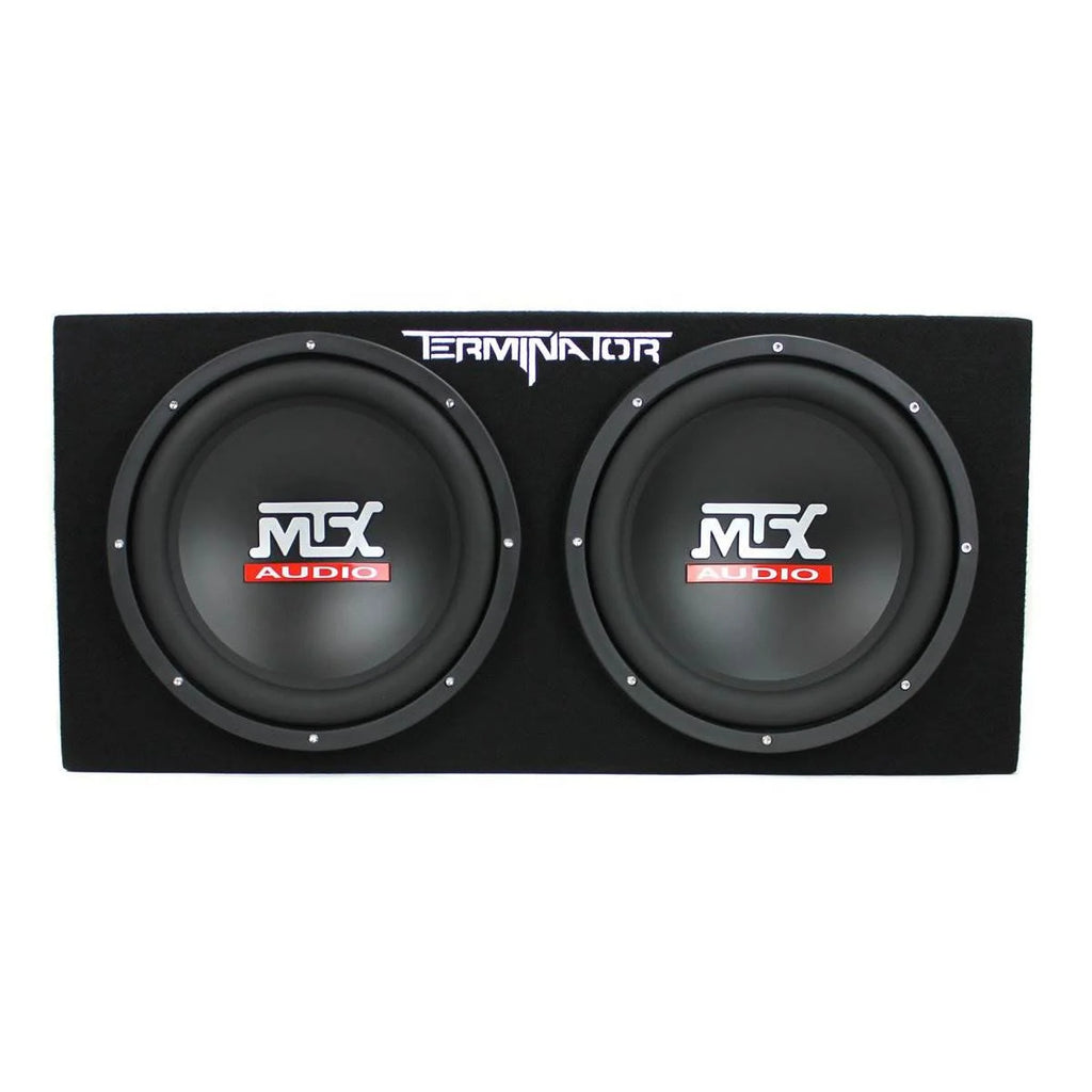 2026 MTX TNE212D 12″ 1200W Dual Subwoofer Box mit 1500W Monoblock-Verstärker & 2-Farad-Kondensator