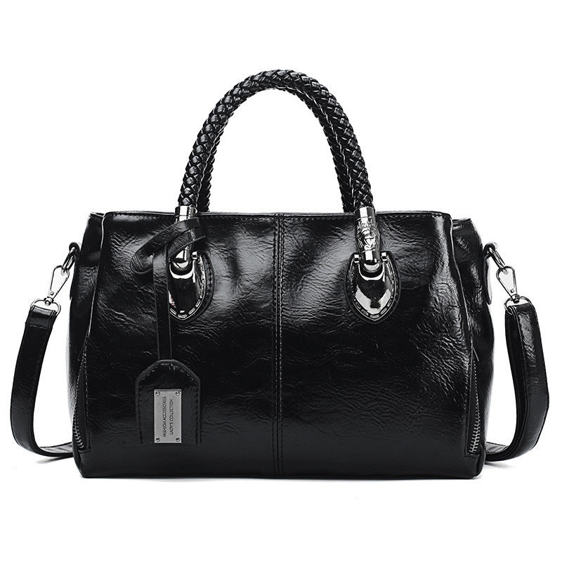 Women's Premium Quality Vintage Oil Wax Leather Luxury Handbag - LAKD London