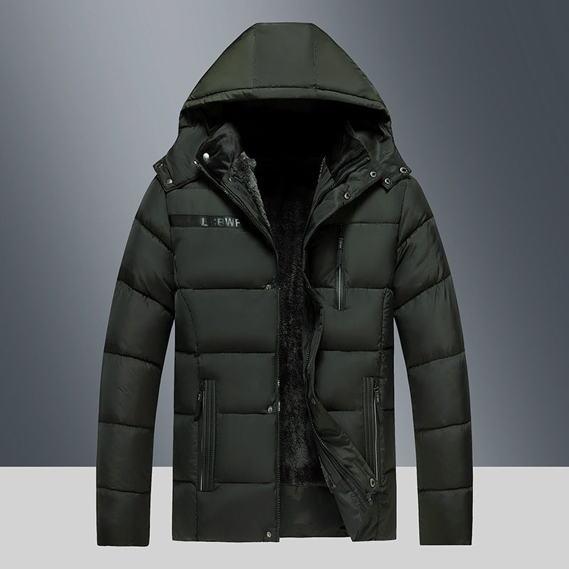 Veste doublé polaire en coton hiver chaud confort pour homme
