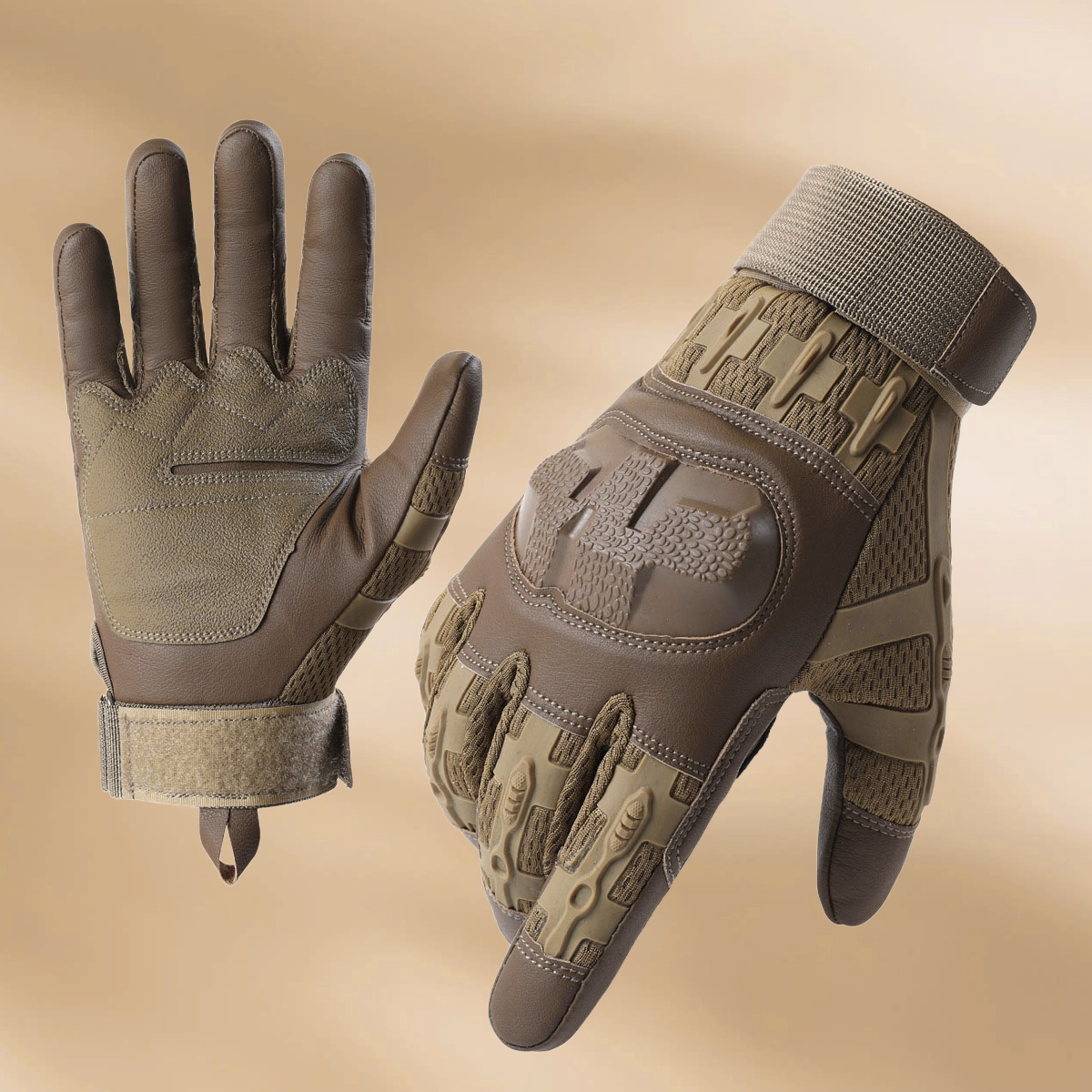 2026 Taktische Vollfinger-Handschuhe Z353 – Sand