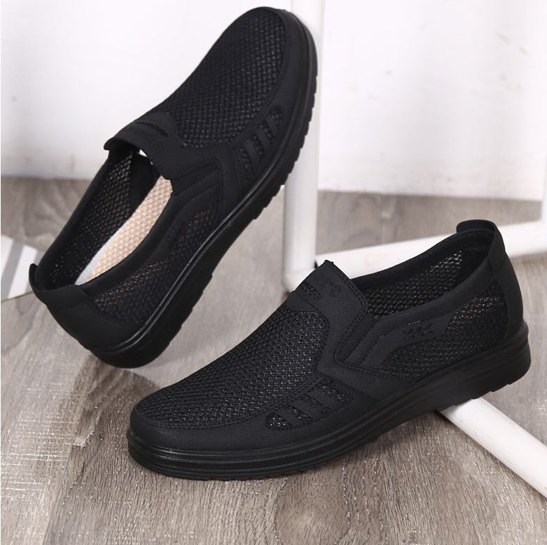 Chaussures léger respirant sans lacets doux semelle décontracté pour homme
