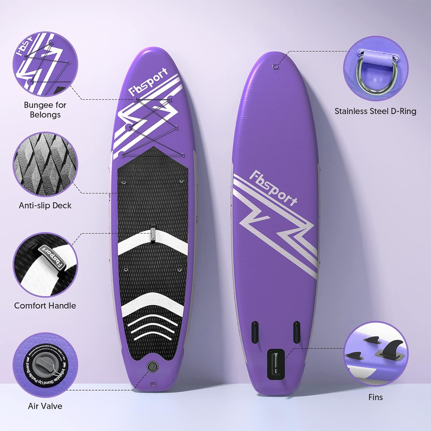 2026 Premium-Stand-Up-Paddle-Board, Yoga-Board mit strapazierfähigem SUP-Zubehör und Tragetasche | Breiter Stand, Surf-Kontrolle, rutschfestes Deck, Leine, Paddel und Pumpe für Jugendliche und Erwachsene